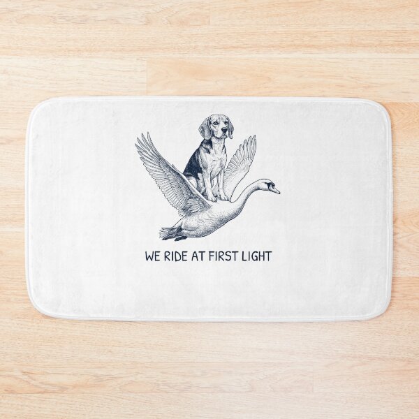 Item preview, We Ride at First Light Funny Beagle Mute Swan Dog Lover designed and sold by DoodleTortle.