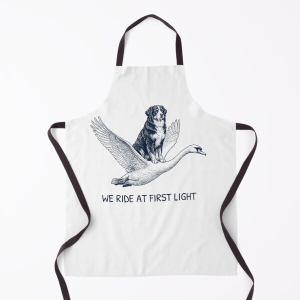 Item preview, We Ride at First Light Funny Bernese Mountain Dog Mute Swan Dog Lover designed and sold by DoodleTortle.