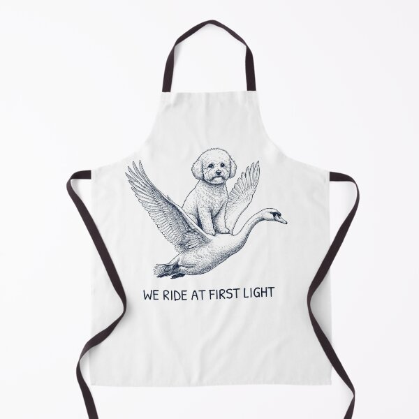 Item preview, Cabalgamos al amanecer Divertido Bichón Frisé Mudo Cisne Amante de los Perros designed and sold by DoodleTortle.