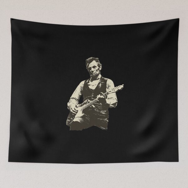 Item preview, President Abraham Lincoln Playing Guitar Abe Lincoln designed and sold by JustuKitties.