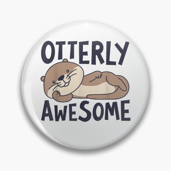 Item preview, otterly awesome funny otter sea animal retro designed and sold by 3INEKMIZAN.