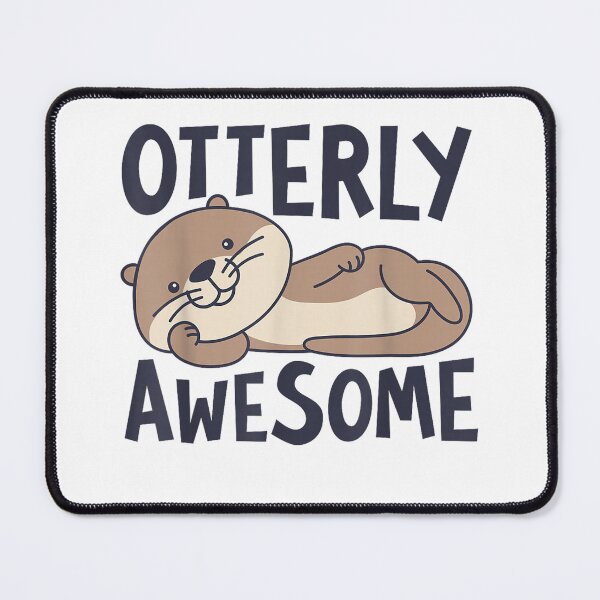 Item preview, otterly awesome funny otter sea animal retro designed and sold by 3INEKMIZAN.