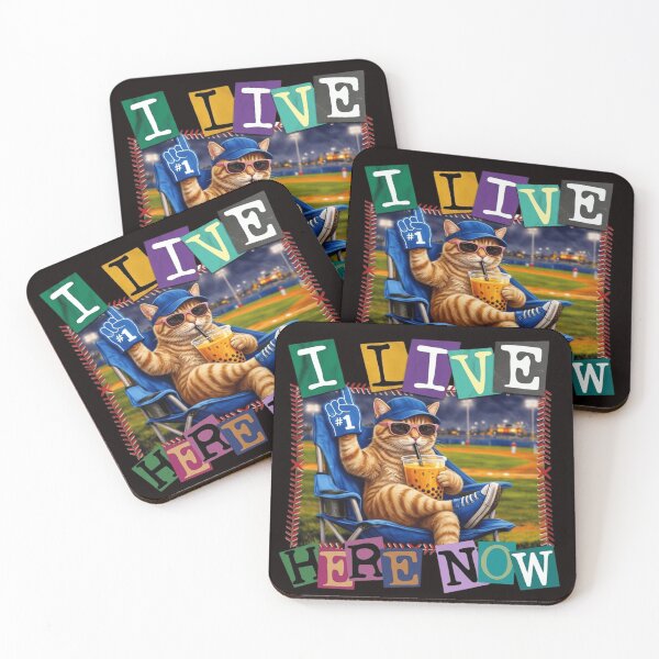 Item preview, Funny Cat Ballfield Baseball - I live here now Cat Ballfield designed and sold by randomslife.