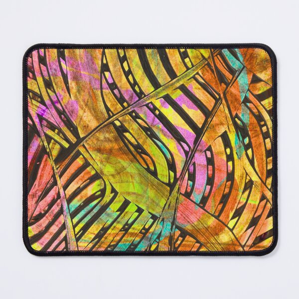 Item preview, Bold Abstract Acrylic Art – Vibrant Neon Chaos Painting in Yellow, Pink & Black Lines designed and sold by McKay Edition.