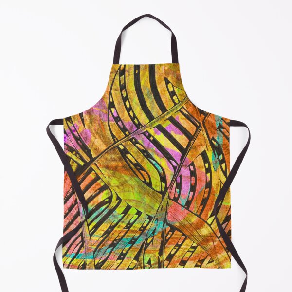 Item preview, Bold Abstract Acrylic Art – Vibrant Neon Chaos Painting in Yellow, Pink & Black Lines designed and sold by McKay Edition.