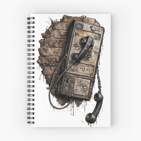 Item preview, Abandoned Payphone on Crumbling Brick Wall designed and sold by jgvisualarts.