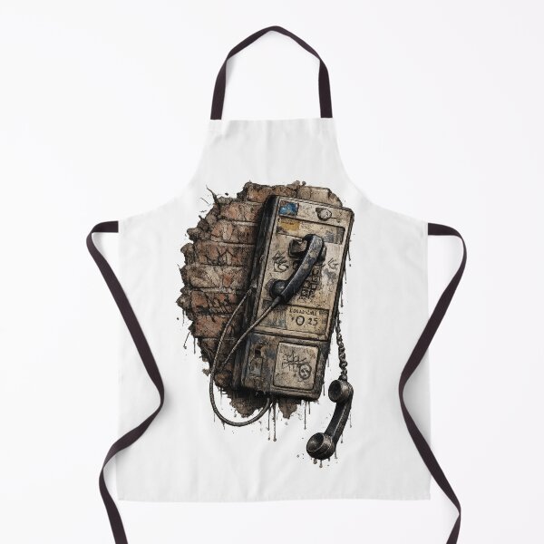 Item preview, Abandoned Payphone on Crumbling Brick Wall designed and sold by jgvisualarts.