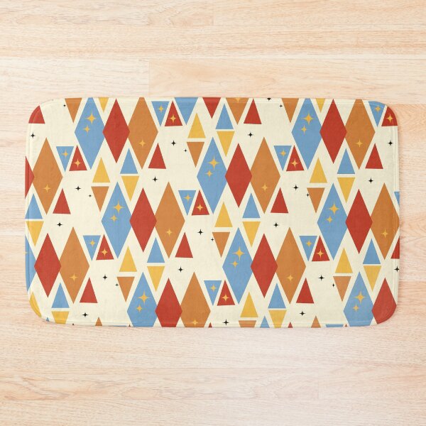 Item preview, Retro Geometric Diamond Harlequin Star Pattern designed and sold by Vileprint.