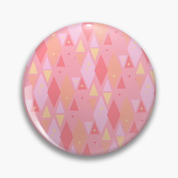 Item preview, Pastel Pink & Yellow Retro Geometric Diamond Star Pattern designed and sold by Vileprint.