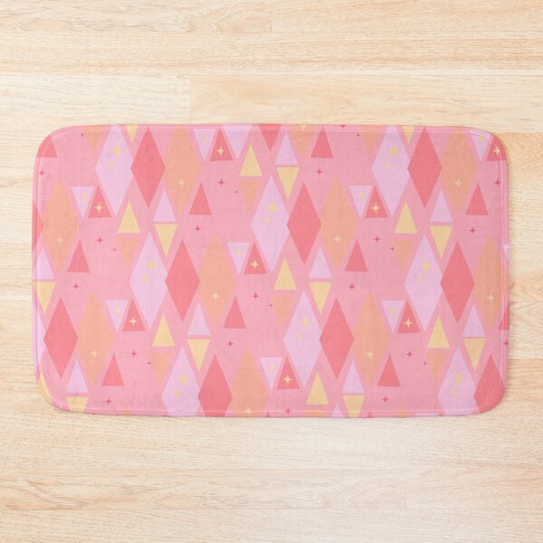 Item preview, Pastel Pink & Yellow Retro Geometric Diamond Star Pattern designed and sold by Vileprint.