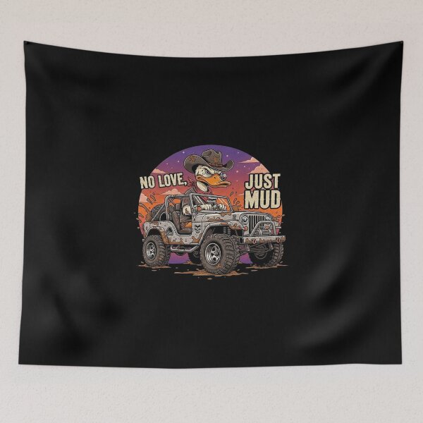 Item preview, No Love Just Mud Duck Offroad Driver – Funny Cowboy Cartoon designed and sold by melisagaras88.