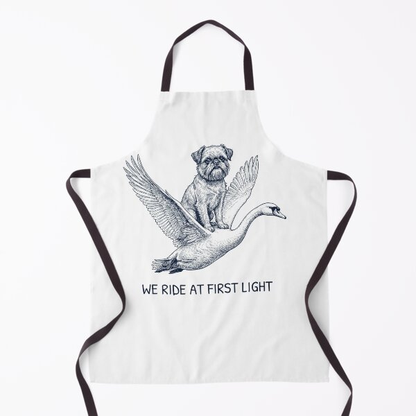 Item preview, We Ride at First Light Funny Brussels Griffon Mute Swan Dog Lover designed and sold by DoodleTortle.