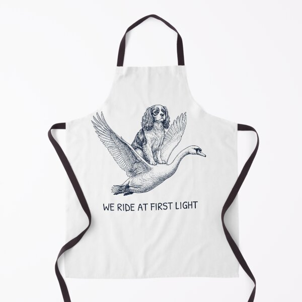 Item preview, We Ride at First Light Funny Cavalier King Charles Spaniel Mute Swan Dog Lover designed and sold by DoodleTortle.