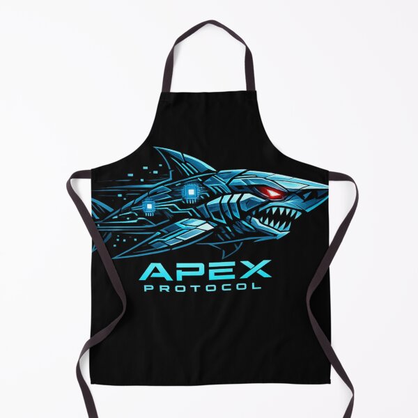 Item preview, Cyberpunk Shark Apex Protocol – Futuristic AI Predator Tech Design designed and sold by JonelCrafts.
