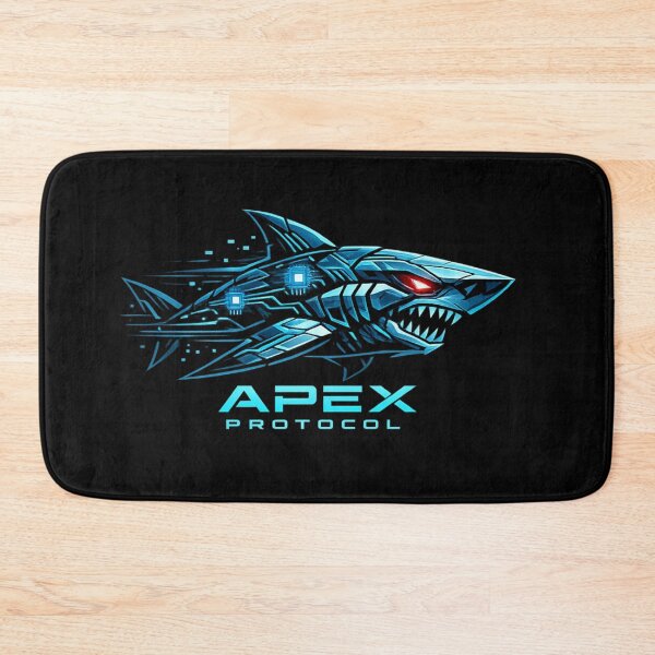 Item preview, Cyberpunk Shark Apex Protocol – Futuristic AI Predator Tech Design designed and sold by JonelCrafts.