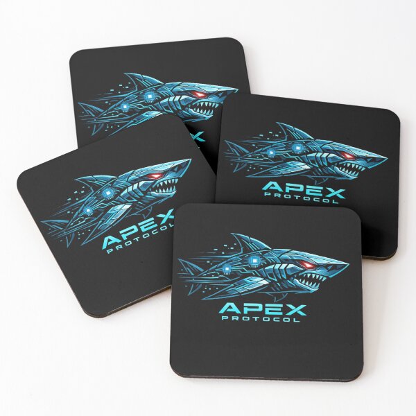 Item preview, Cyberpunk Shark Apex Protocol – Futuristic AI Predator Tech Design designed and sold by JonelCrafts.