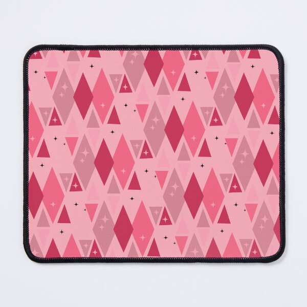 Item preview, Pink Retro Geometric Diamond Harlequin Star Pattern designed and sold by Vileprint.