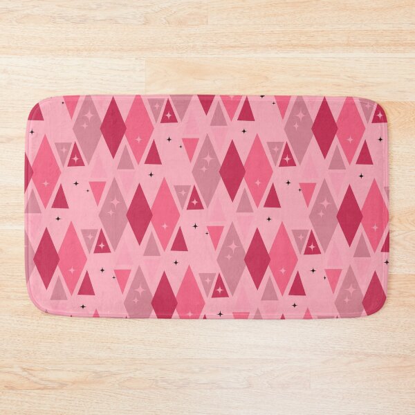 Item preview, Pink Retro Geometric Diamond Harlequin Star Pattern designed and sold by Vileprint.
