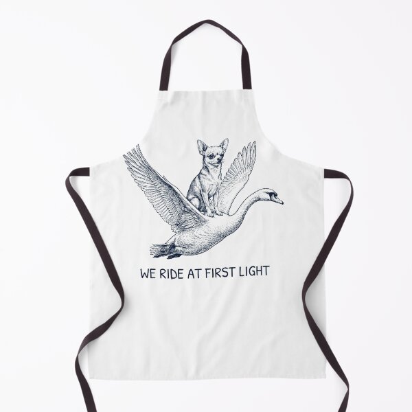 Item preview, We Ride at First Light Funny Chihuahua Mute Swan Dog Lover designed and sold by DoodleTortle.