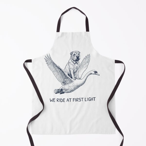 Item preview, We Ride at First Light Funny Chinese Shar Pei Mute Swan Dog Lover designed and sold by DoodleTortle.