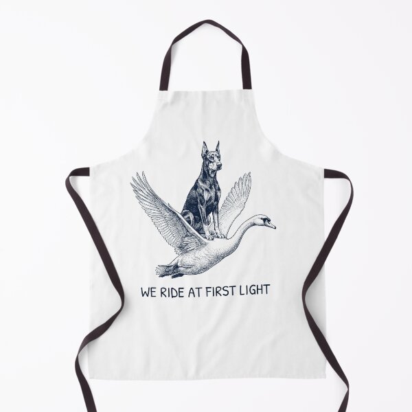 Item preview, We Ride at First Light Funny Doberman Pinscher Mute Swan Dog Lover designed and sold by DoodleTortle.