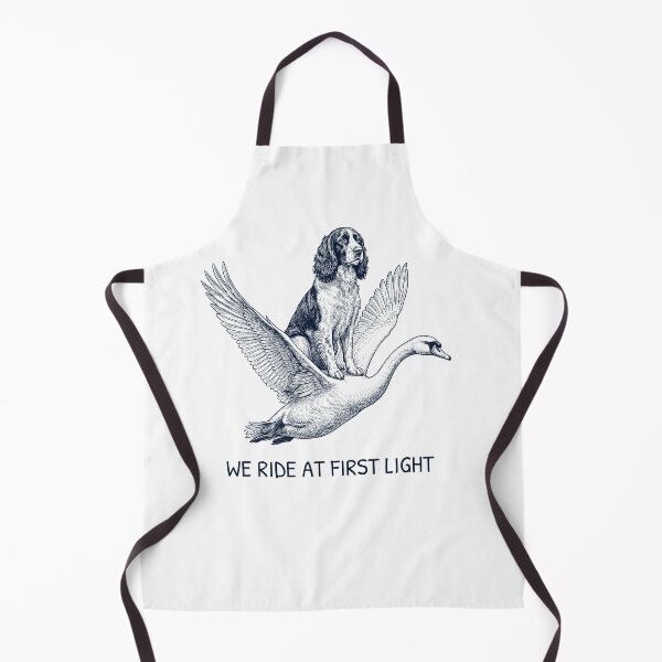 Item preview, We Ride at First Light Funny English Springer Spaniel Mute Swan Dog Lover designed and sold by DoodleTortle.