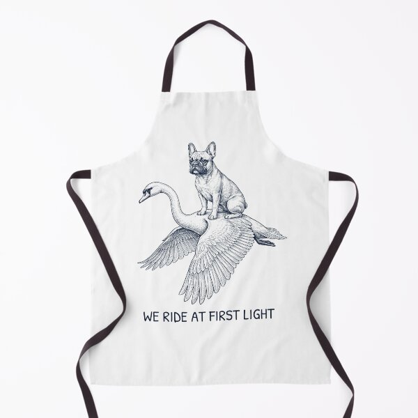 Item preview, We Ride at First Light Funny French Bulldog Mute Swan Dog Lover designed and sold by DoodleTortle.