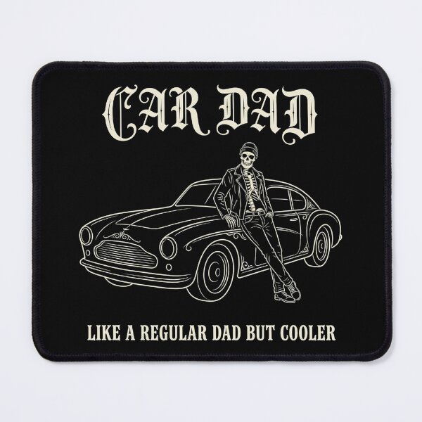 Item preview, Car Dad Like A Regular Dad But Cooler Gothic Skeleton Car – Auto Lover Gift designed and sold by printedartgoods.