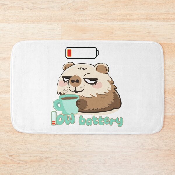 Item preview, Capybara low battery designed and sold by Kanom-Tom.