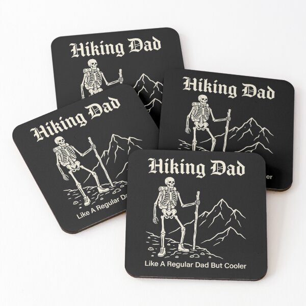 Item preview, Hiking Dad Like A Regular Dad But Cooler Skeleton Mountain – Outdoor Dad Gift designed and sold by printedartgoods.
