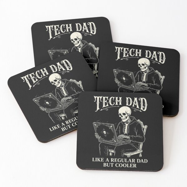 Item preview, Tech Dad Like A Regular Dad But Cooler Skeleton Laptop – IT Humor  designed and sold by printedartgoods.