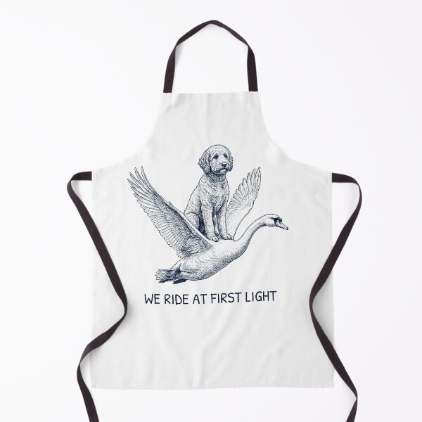 Item preview, We Ride at First Light Funny Goldendoodle Mute Swan Dog Lover designed and sold by DoodleTortle.