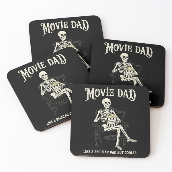 Item preview, Movie Dad Like A Regular Dad But Cooler Skeleton Popcorn – Film Lover Gift  designed and sold by printedartgoods.
