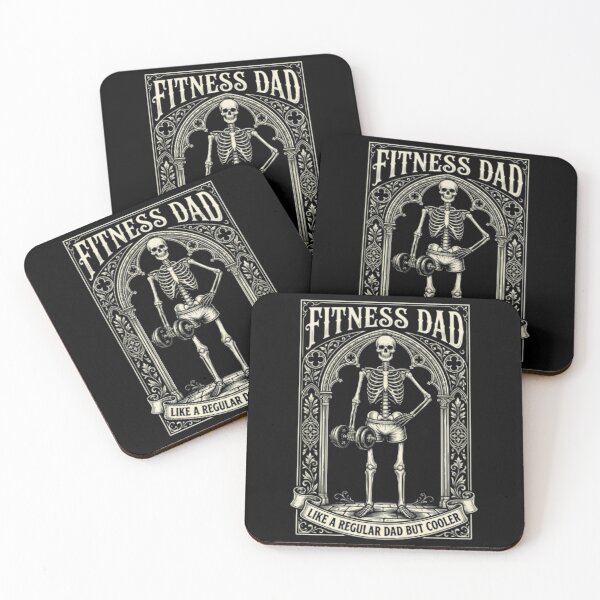 Item preview, Fitness Dad Like A Regular Dad But Cooler Skeleton Gym – Workout Dad Gift designed and sold by printedartgoods.