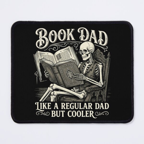 Item preview, Book Dad Like A Regular Dad But Cooler Skeleton Reading – Book Lover Gift designed and sold by printedartgoods.