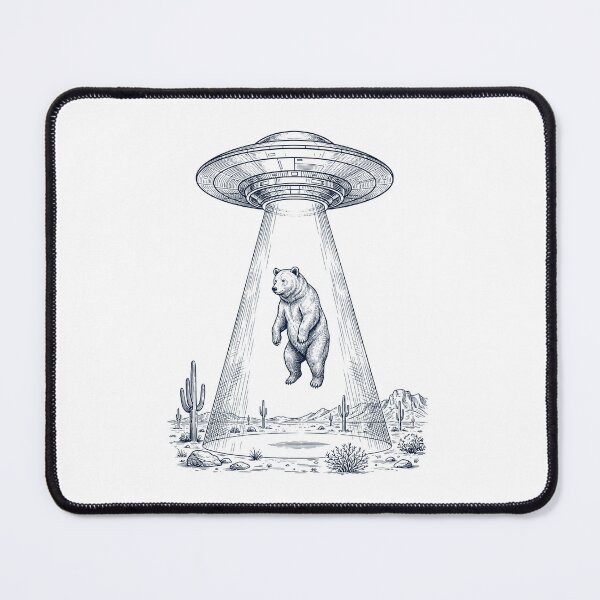 Item preview, Vintage Bear UFO Alien Western Animal Lover designed and sold by TerryConnells.