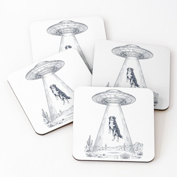 Item preview, Vintage Bernese Mountain Dog UFO Alien Western Dog Mom Dad Lover designed and sold by TerryConnells.
