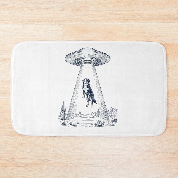 Item preview, Vintage Bernese Mountain Dog UFO Alien Western Dog Mom Dad Lover designed and sold by TerryConnells.