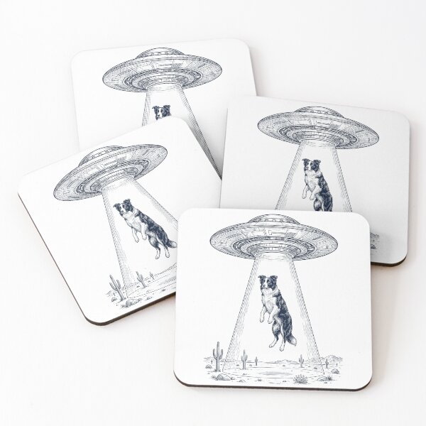 Item preview, Vintage Border Collie UFO Alien Western Dog Mom Dad Lover designed and sold by TerryConnells.