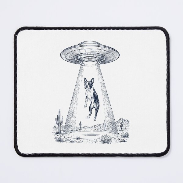 Item preview, Vintage Boston Terrier UFO Alien Western Dog Mom Dad Lover designed and sold by TerryConnells.