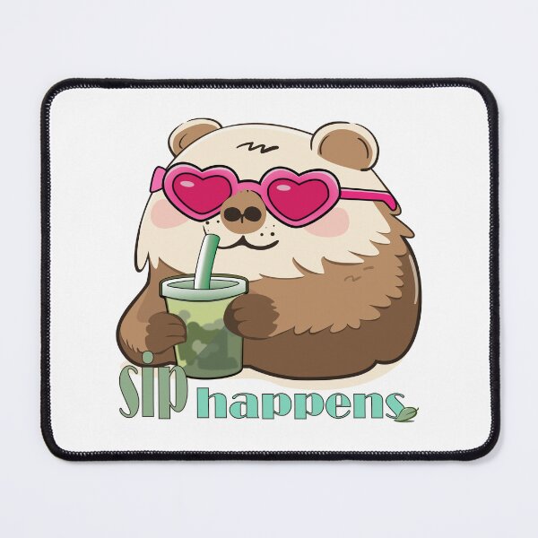 Item preview, Capybara Sip Happens designed and sold by Kanom-Tom.