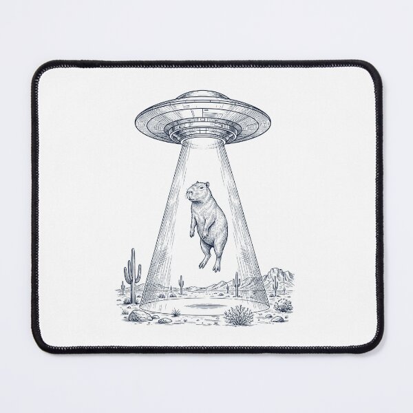 Item preview, Vintage Capybara UFO Alien Western Animal Lover designed and sold by TerryConnells.
