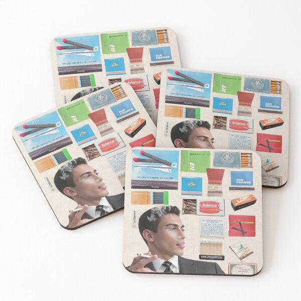 Item preview, Jet-Set Smoker: Vintage Airline Matchbook Poster designed and sold by Mundera.