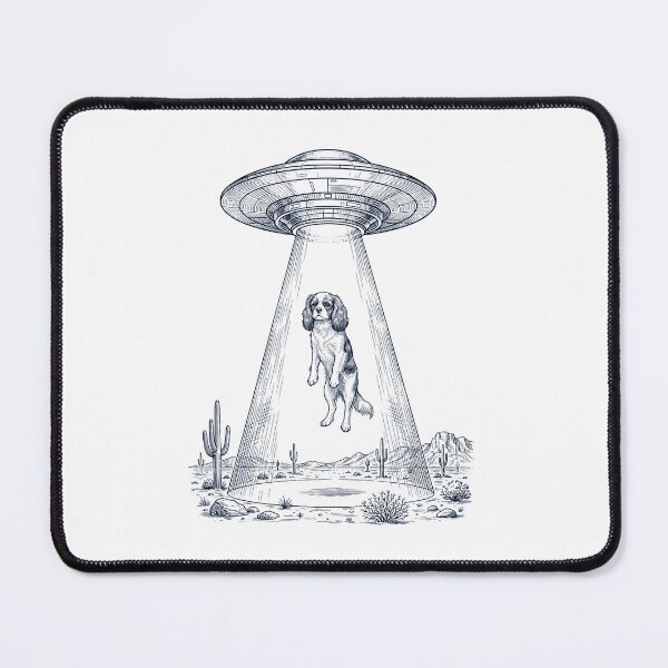 Item preview, Vintage Cavalier King Charles Spaniel UFO Alien Western Dog Mom Dad Lover designed and sold by TerryConnells.