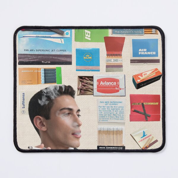 Item preview, Jet-Set Smoker: Vintage Airline Matchbook Poster designed and sold by Mundera.