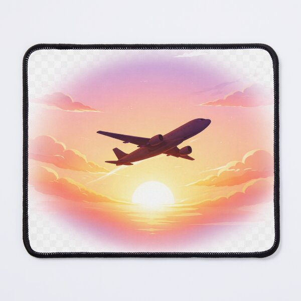Item preview, Sunset Flight Dreamscape – Aesthetic Airplane Sky Sticker. designed and sold by ZenGrowth4.