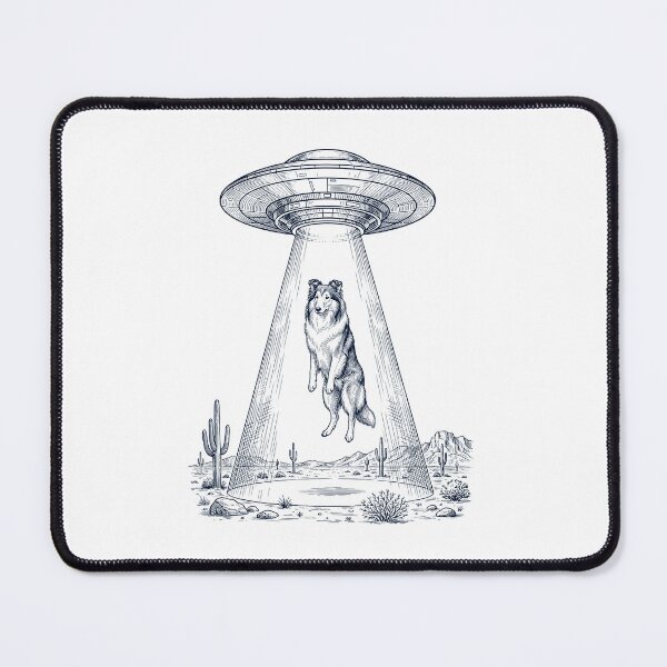 Item preview, Vintage Collie UFO Alien Western Dog Mom Dad Lover designed and sold by TerryConnells.