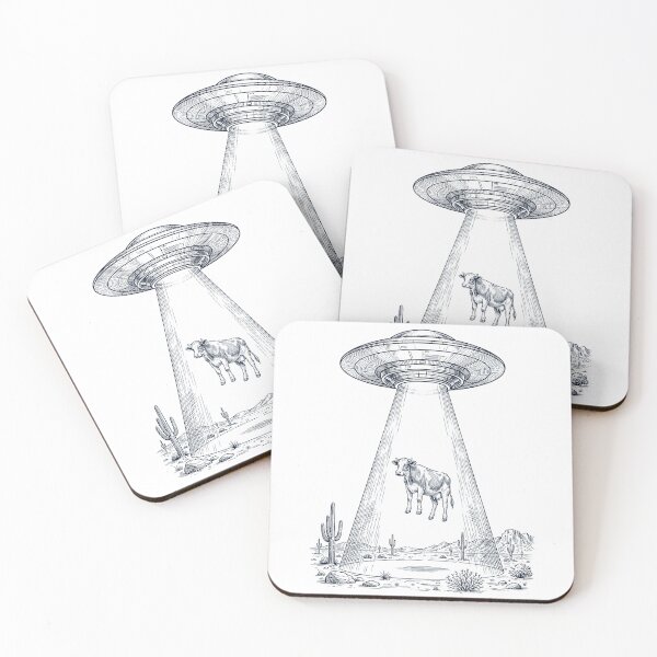 Item preview, Vintage Cow UFO Alien Western Animal Lover designed and sold by TerryConnells.