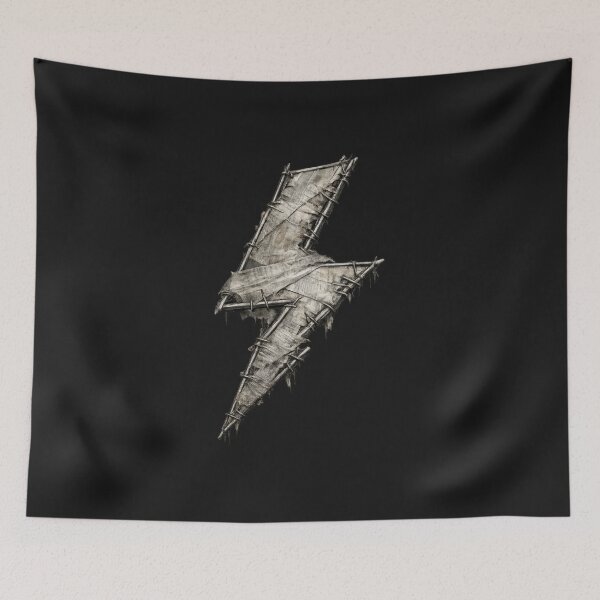 Item preview, Rag-Stitched Lightning Bolt Symbol designed and sold by jgvisualarts.
