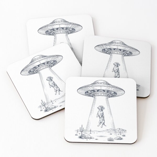 Artikelvorschau, Vintage Dackel UFO Alien Western Hund Mama Papa Liebhaber entworfen und verkauft von TerryConnells.